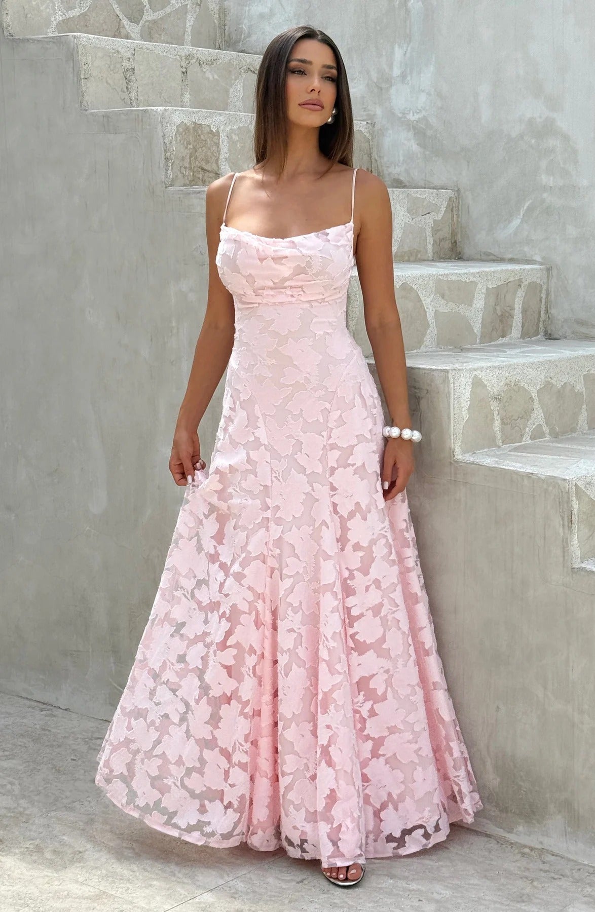 Briar | Women's Floral Sleeveless Maxi Wedding Guest Dress