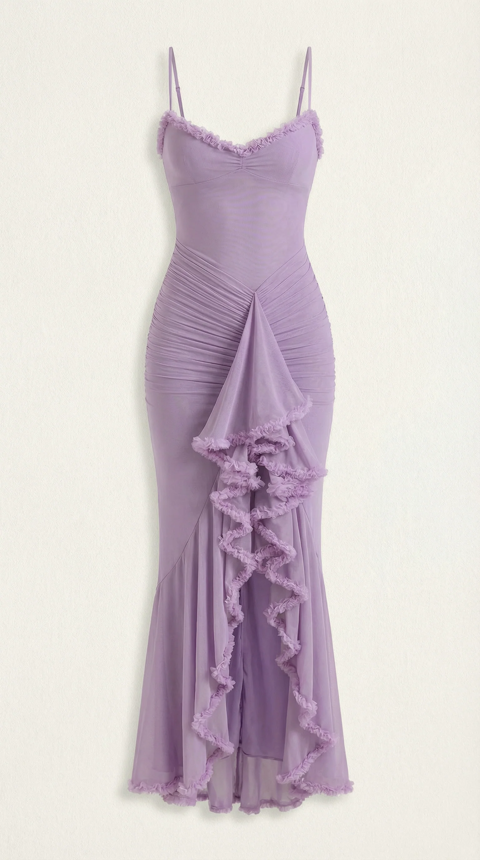 Phoebe | Women's Sleeveless Ruffle Maxi Wedding Guest Dress